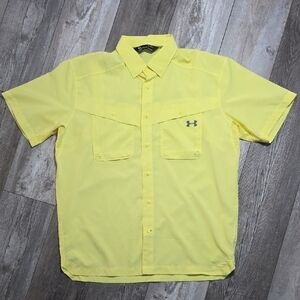 Under Armour | HeatGear Short Sleeve Vented Outdoors Shirt Tide Chaser Size Lg